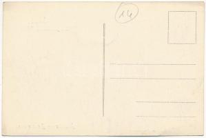 Beszterce, Bistritz, Bistrita; Komitatsgebäude, Ev. Kirche und Stadtturm aus dem 15. Jahrhundert (hö...