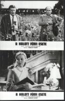 cca 1974 ,,A halott férfi esete" című csehszlovák bűnügyi film jelenetei és szereplői, 21 db vi...