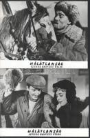 cca 1965 előtt készült ,,Hálátlanság című szovjet film jelenetei és szereplői, 21 db vintage produkciós filmfotó ezüst zselatinos fotópapíron, a használatból eredő (esetleges) kisebb hibákkal, 18x24 cm