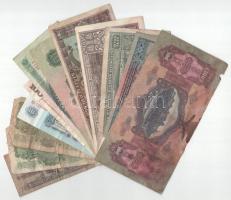 12db-os vegyes magyar és külföldi bankjegy tétel T:F-VG fo