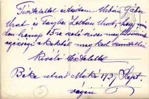 1929 Makó, Béke utca 8. szám alatti ház. Homonnai photo (vágott / cut)