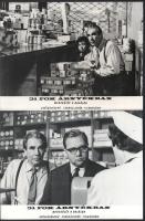 cca 1965 ,,31 fok árnyékban" című csehszlovák filmdráma jelenetei és szereplői, 15 db vintage produkciós filmfotó ezüst zselatinos fotópapíron, a használatból eredő (esetleges) kisebb hibákkal, 18x24 cm