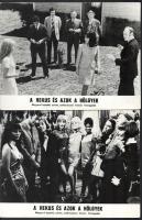 cca 1968 ,,A hekus és azok a hölgyek" című francia filmvígjáték jelenetei és szereplői, 21 db v...