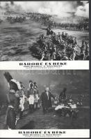 cca 1966 ,,Háború és béke" című szovjet film jelenetei és szereplői, 23 db vintage produkciós filmfotó ezüst zselatinos fotópapíron, a használatból eredő (esetleges) kisebb hibákkal, 18x24 cm