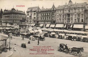 Zágráb with dentist and shops of Lobl.Ebenspanger, Milan Zviezdic, Anker, Dr. Nikola Winterhalter, Oskar Haas and F. Rudovits with Ad of Margit creme (EB)