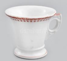 Ifj. Grünwald Mór Budapest porcelán csésze, kézzel festett, jelzett, kopással, m: 8 cm