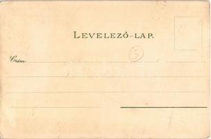 Budapest V. Ferencz József rakpart, gőzhajó. Kuenstlerpostkarte No. 2600. von Ottmar Zieher Kunstans...