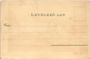 Budapest I. Kilátás a Gellérthegyről, Tabán, Lánchíd. Kuenstlerpostkarte No. 2305. von Ottmar Zieher...