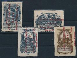1923 II. Országos Bélyeggyűjtők hete 4 klf levélzáró / labels