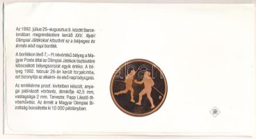 Magyarország 1992. Papp László (1947-) "Barcelonai Olimpia - Magyar Csapat / Vívás" kétold...