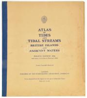1960 Atlas of Tides and Tidal Streams - British Islands and Adjacent Waters. Fourth Edition 1946 with minor corrections to February 1960. London, Hydrographic Department, 1 sztl. lev. + 16 térkép. Kiadói papírkötés, kissé viseltes, foltos borítóval, lapszéli ázásnyomokkal, kissé hullámos lapokkal. (Nagyalakú, 61x53cm). + 1963 Supplement No. 1 to Atlas of Tides and Tidal Streams - British Islands and Adjacent Waters. 1 sztl. lev. + 13 térkép. Kiadói papírkötés, helyenként kisebb lapszéli ázásnyomokkal, egyébként jó állapotban. Angol nyelvű tengerészeti atlasz és hozzá tartozó függelék.