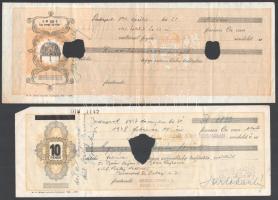 cca 1934 12 db váltó számos váltóilleték bélyeggel