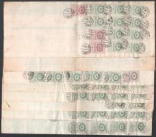 cca 1934 12 db váltó számos váltóilleték bélyeggel