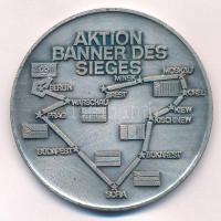 NDK 1975. "A fasizmus legyőzésének 30. évfordulója" autós emléktúra ezüstözött bronz részv...