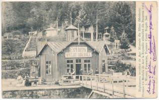 1905 Slanic Moldova, Szlanikfürdő (Bacau); Expeditia Apelor Minerale, Premiat cu Medalia de Aur la Expositie stiinficifa din Bucuresa 1903. J. Werner Farmacist, Furnisor Curtei Regale Jasi / mineral water spring (Rb)