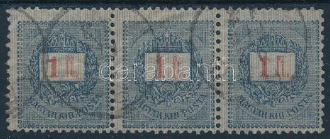 1889 1Ft hármascsík / Mi 39 stripe of 3