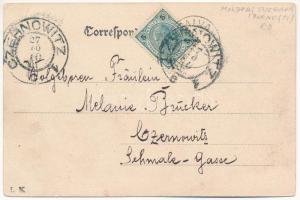 1900 Dornesti, Hadikfalva (Bukovina, Bukowina); Bahnstation / railway station (EB)