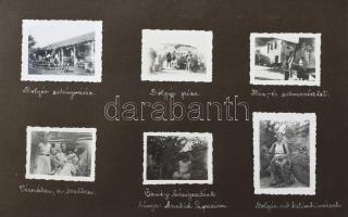 1934-35 Utazási fotónapló Bulgária, Törökország, Olaszország. Közel 300 feliratozott fotó, nagyrészt...