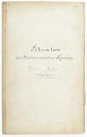 cca 1880-1900 Kassai vasútállomás helyszínrajza (Situation des Stationsplatzes Kaschau), kézzel rajz...