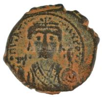 Bizánci Birodalom / Antiochia / II. Tiberius 578-582. 1/2 Follis bronz (6,43g) T:VF Byzantine Empire / Antioch / Tiberius II 578-582. 1/2 Follis bronze ANNO X dot X cross II Q (6,43g) C:VF