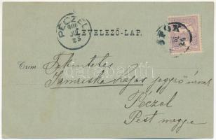 1900 Balatonfüred, kikötő, gőzhajó, este