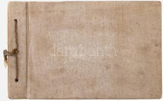 cca 1914-1918 Olasz front, fényképalbum 30 db fotóval, közte Conrad von Hötzendorf vezérkari főnök, ...