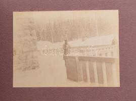 cca 1914-1918 Olasz front, fényképalbum 30 db fotóval, közte Conrad von Hötzendorf vezérkari főnök, ...