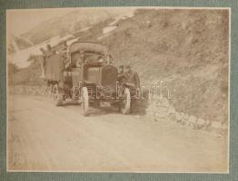 cca 1914-1918 Olasz front, fényképalbum 30 db fotóval, közte Conrad von Hötzendorf vezérkari főnök, ...