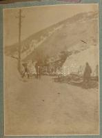 cca 1914-1918 Olasz front, fényképalbum 30 db fotóval, közte Conrad von Hötzendorf vezérkari főnök, ...