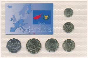 Ciprus 2004. 1c-50c (6xklf) "Ciprus utolsó nemzeti pénzei" vákuumcsomagolt forgalmi összeá...