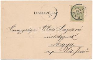 1902 Arad, Újarad, Új-Arad, Aradul Nou; zárda épület, városház, római katolikus templom. Mayr Lajos ...