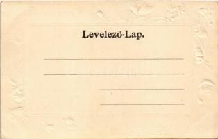 Balaton-tó, Regatta, vitorlás hajó. Dombornyomott szecessziós díszítés