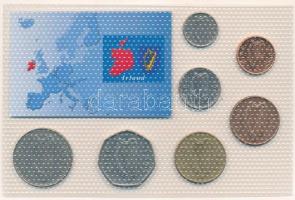 Írország 1990-2000. 1p-1P (7xklf) "Írország utolsó nemzeti pénzei" vákuumcsomagolt forgalm...