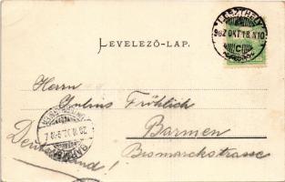 1902 Keszthely, Hullám szálloda és a korzó. Mérei Ignác 144. 1903. (EK)