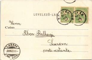 1903 Balaton, Halászat I. rész: a halászok kivonulása. Ellinger Ede fényképész (fa)