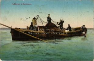 Balaton, Halászok hálóval (fl)
