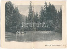 1906 Lublófüred, Lubló-fürdő, Kúpele Lubovna (Ólubló, Stará Lubovna); 2-részes kihajtható panorámalap. Sima Antal kiadása / 2-tiled folding panoramacard (EM)