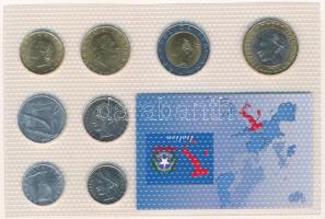 Olaszország 1972-1999. 5L-1000L (8xklf) "Olaszország utolsó nemzeti pénzei" vákuumcsomagol...