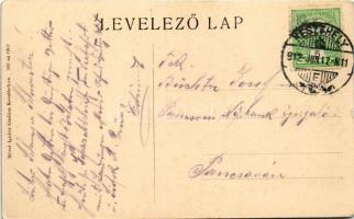 1912 Keszthely, Balaton part, csónakázók. Mérei Ignác 509. 1907