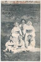 1908 Bélapataka, Valaszka-Bella, Valaská Belá; szlovák népviselet / Slovak folklore (fl)