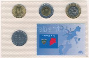 San Marino 1976-1997. 100L-1000L (4xklf) vákuumcsomagolt forgalmi összeállítás emlékkiadásokból T:UN...