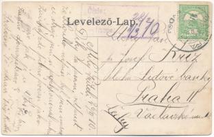 1910 Bártfa, Bártfafürdő, Bardejovské Kúpele, Bardiov, Bardejov; Nézet a New York étterem felé. Salg...