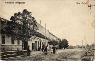 1917 Világos, Siria; utca, vasút. Popovits Demeter kiadása / street view, railway (EK)