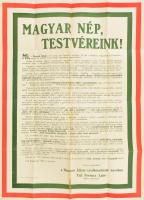 1909 Nemzeti Állam című szocialista- (és zsidó) ellenes újság plakátja Tali Ferenc Lajos volt rendőrkapitány, szerkesztő nevében. 42x58 cm hajtva, jó állapotban .