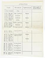 1905 A Budapesti Tattersall tárczanaptára. Tartalmazza Magyarország és Ausztria mindennemű lóverseny...