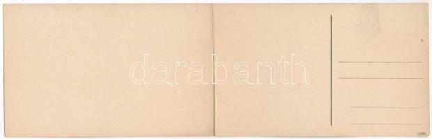 Dévény, Theben a. d. Donau, Devín (Pozsony, Pressburg, Bratislava); 2-részes kihajtható panorámalap,...