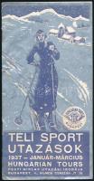 1937 Téli sportok, utazások - Hungarian Tours, utazási prospektus, benne síoktatás, utazási feltételek, stb.
