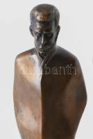 Ujfalussy József (1920-2010) zenetörténész 2006-ban megkapott Hazám-díja. Bronz József Attila alak, ...