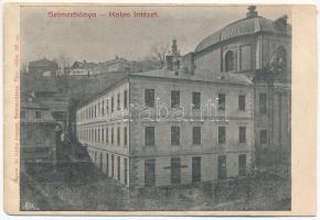 1906 Selmecbánya, Schemnitz, Banská Stiavnica; Kolos leánynevelő intézet. Nyom. és kiadta Joerges 67. sz. / girl school (vágott / cut)