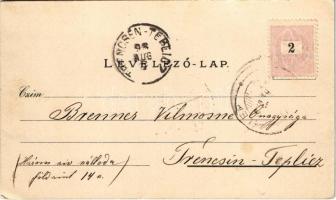 1898 (Vorläufer) Fonyód, Balatonfonyód; Fürdőtelep, Badacsony. Fejjel-lefelé is fordítható litho kép...